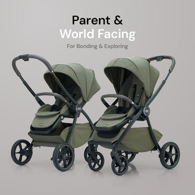 Amana Sereno 2 in 1 Pushchair & Carrycot - Sage Green