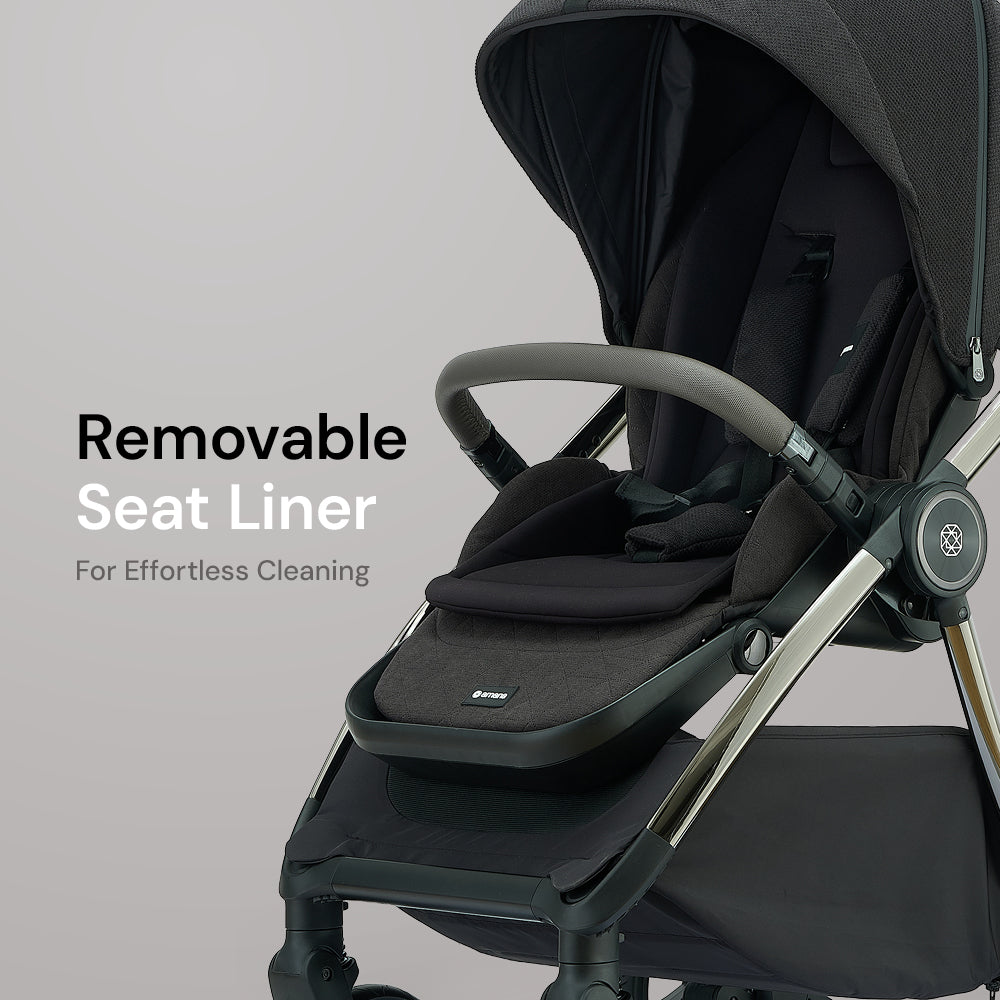 Amana Sereno 2 in 1 Pushchair & Carrycot - Graphite
